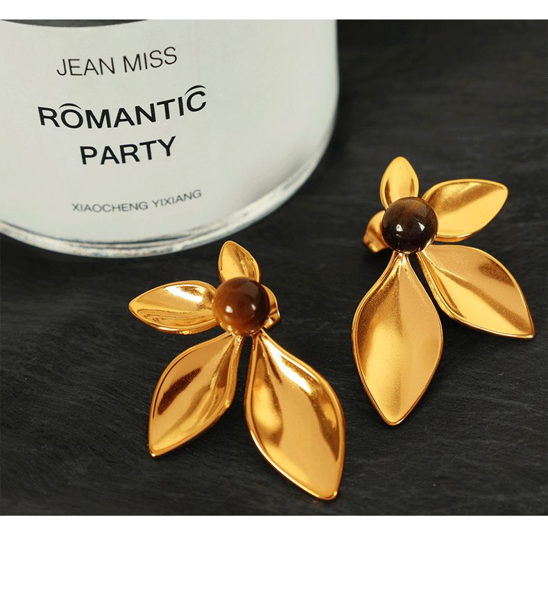 FLORAL BLOOM EARRINGS | 18K Gold Plated
