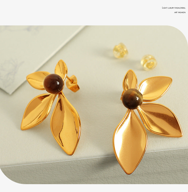 FLORAL BLOOM EARRINGS | 18K Gold Plated