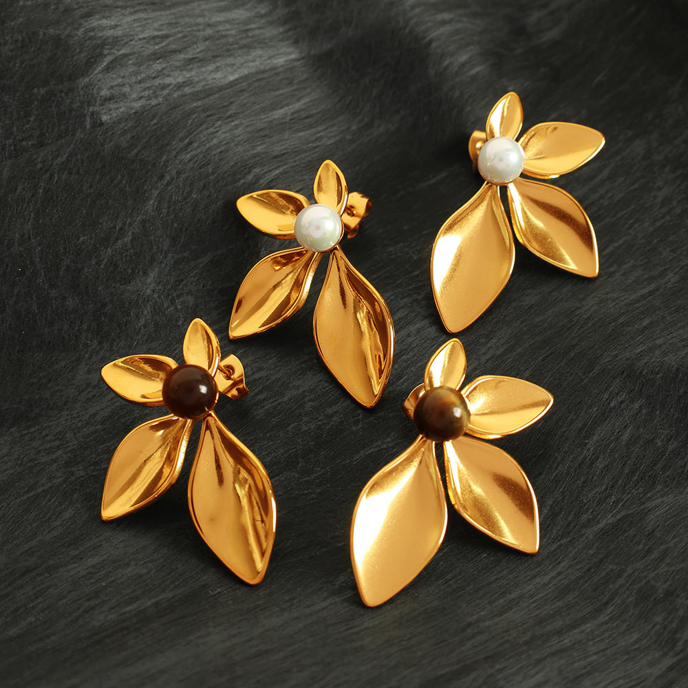 FLORAL BLOOM EARRINGS | 18K Gold Plated