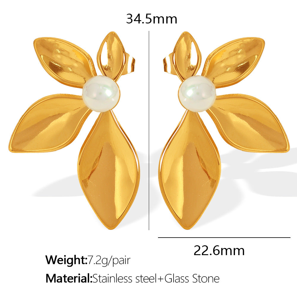 FLORAL BLOOM EARRINGS | 18K Gold Plated