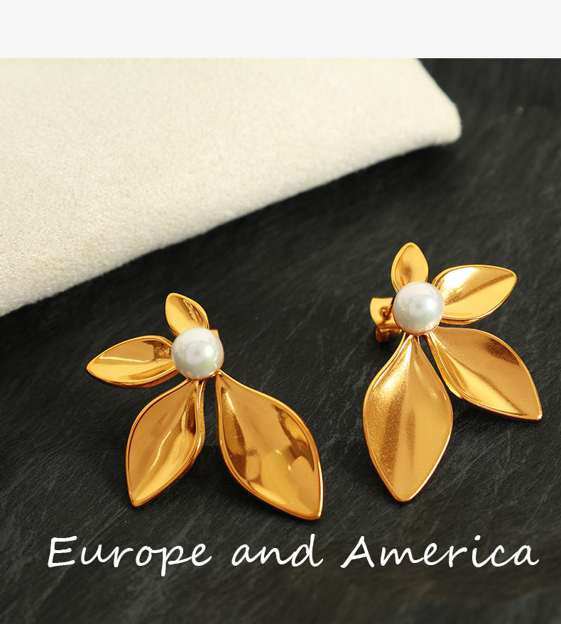 FLORAL BLOOM EARRINGS | 18K Gold Plated