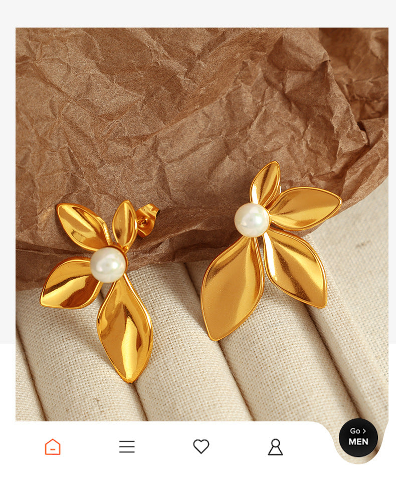 FLORAL BLOOM EARRINGS | 18K Gold Plated
