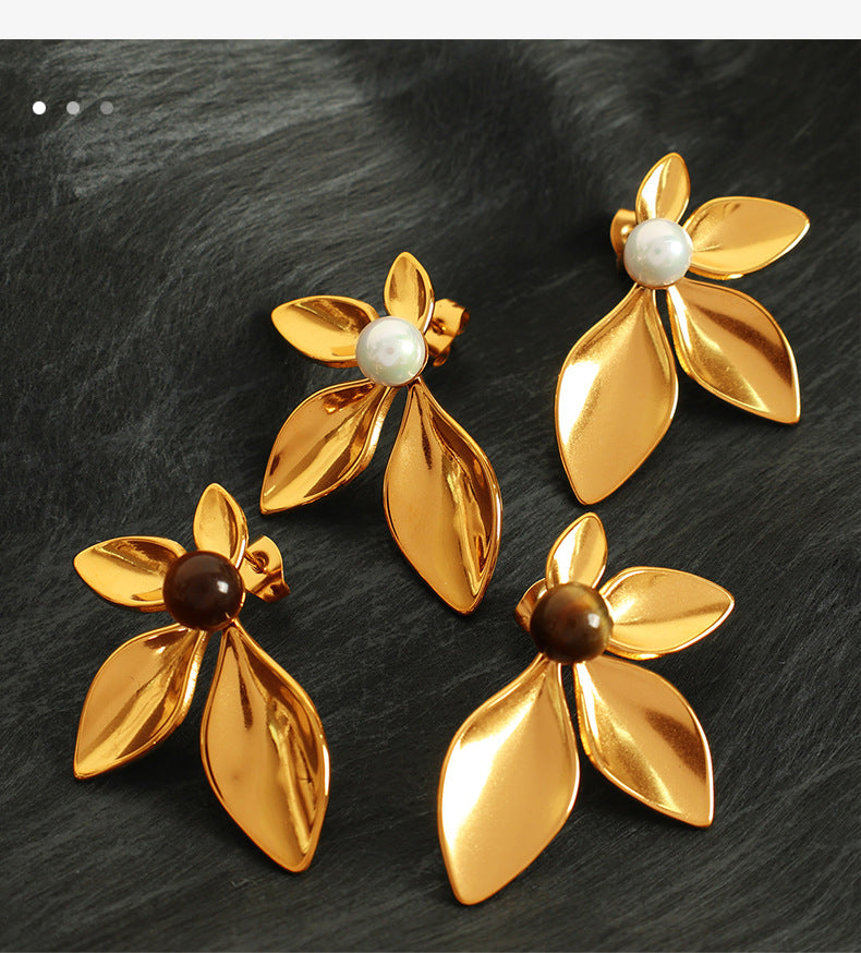 FLORAL BLOOM EARRINGS | 18K Gold Plated