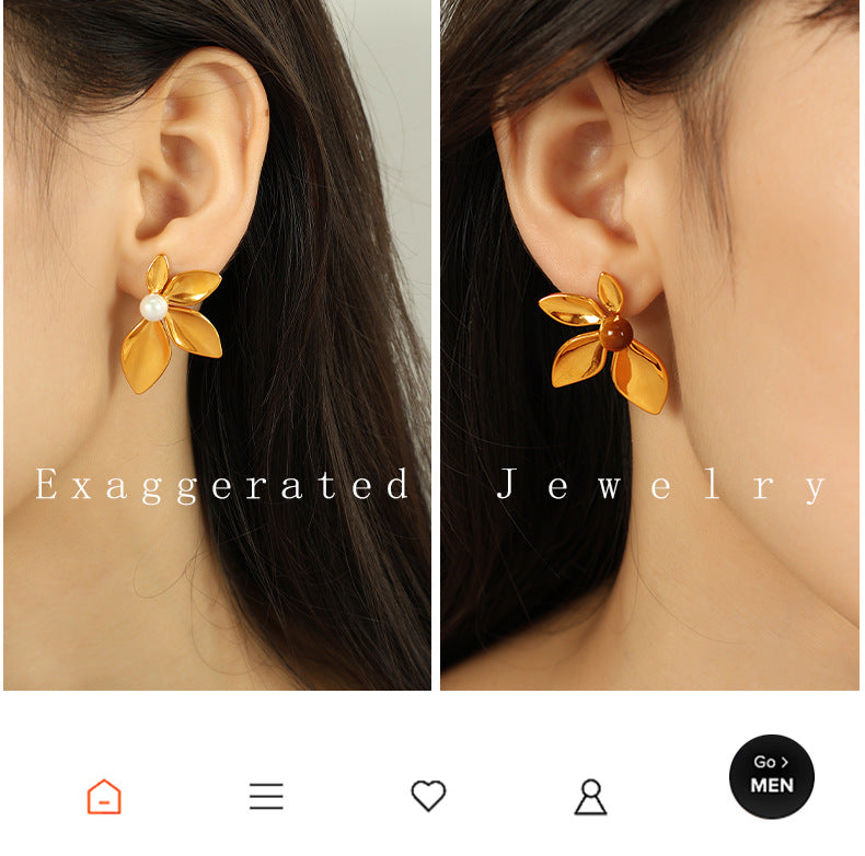 FLORAL BLOOM EARRINGS | 18K Gold Plated