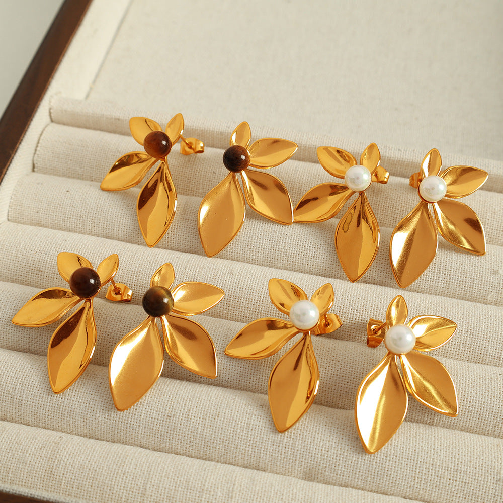 FLORAL BLOOM EARRINGS | 18K Gold Plated