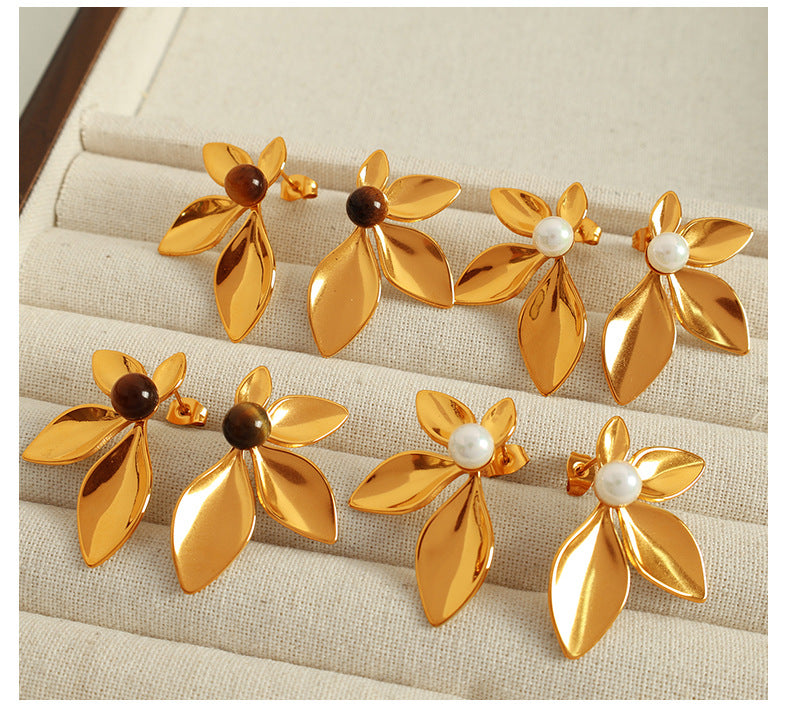 FLORAL BLOOM EARRINGS | 18K Gold Plated