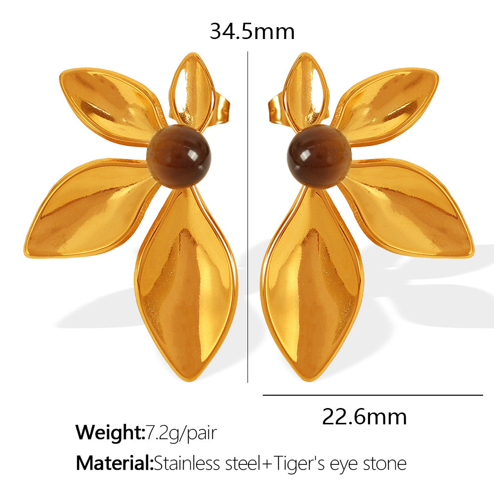 FLORAL BLOOM EARRINGS | 18K Gold Plated
